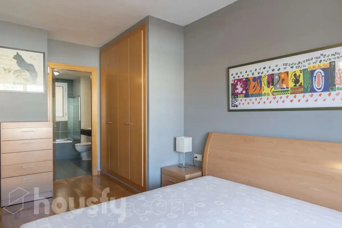 Bedroom of Flat for rent in Mataró  with Air Conditioner, Heating and Parquet flooring