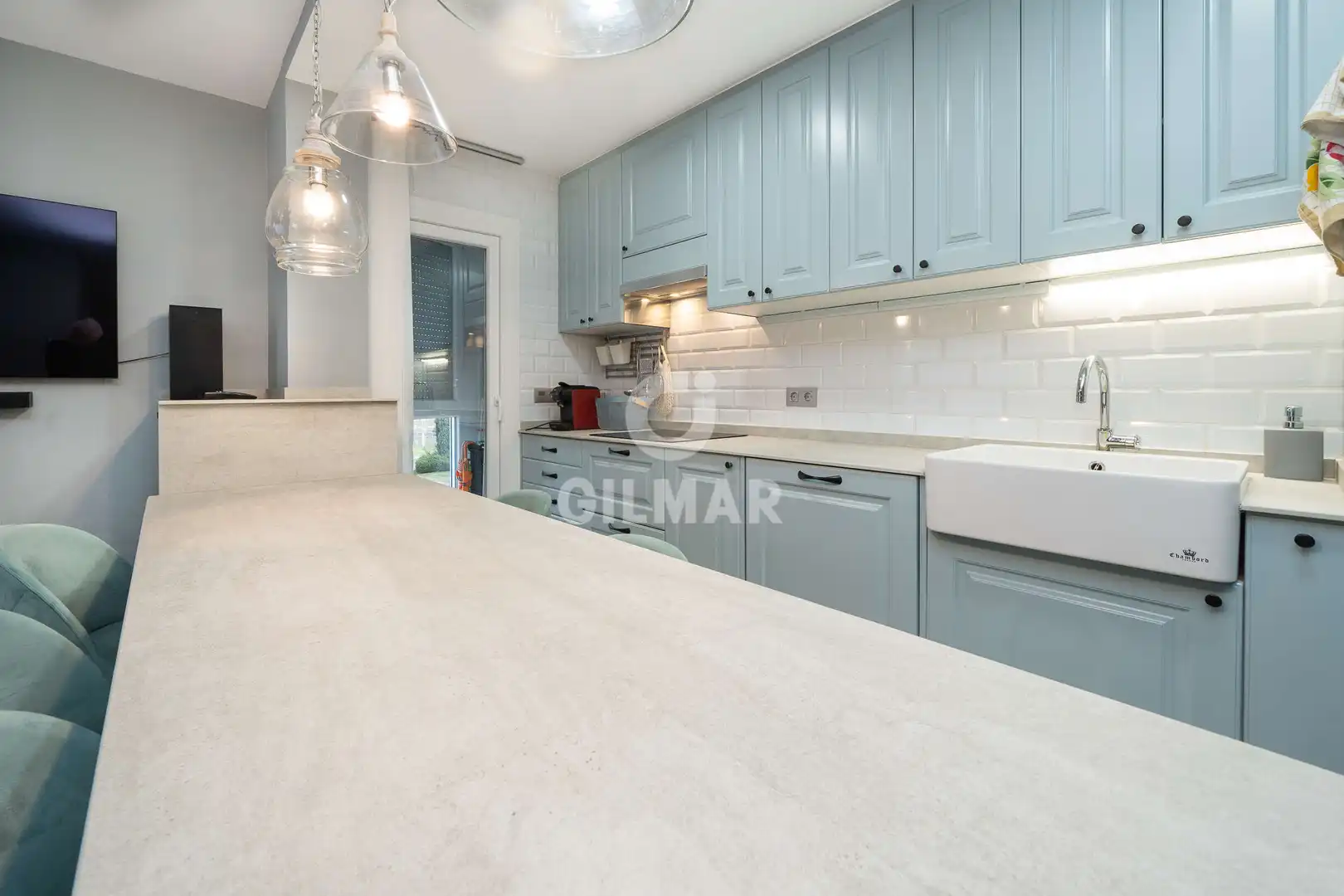 Küche von Wohnung zum Verkauf in Madrid mit Heizung und Privatgarten