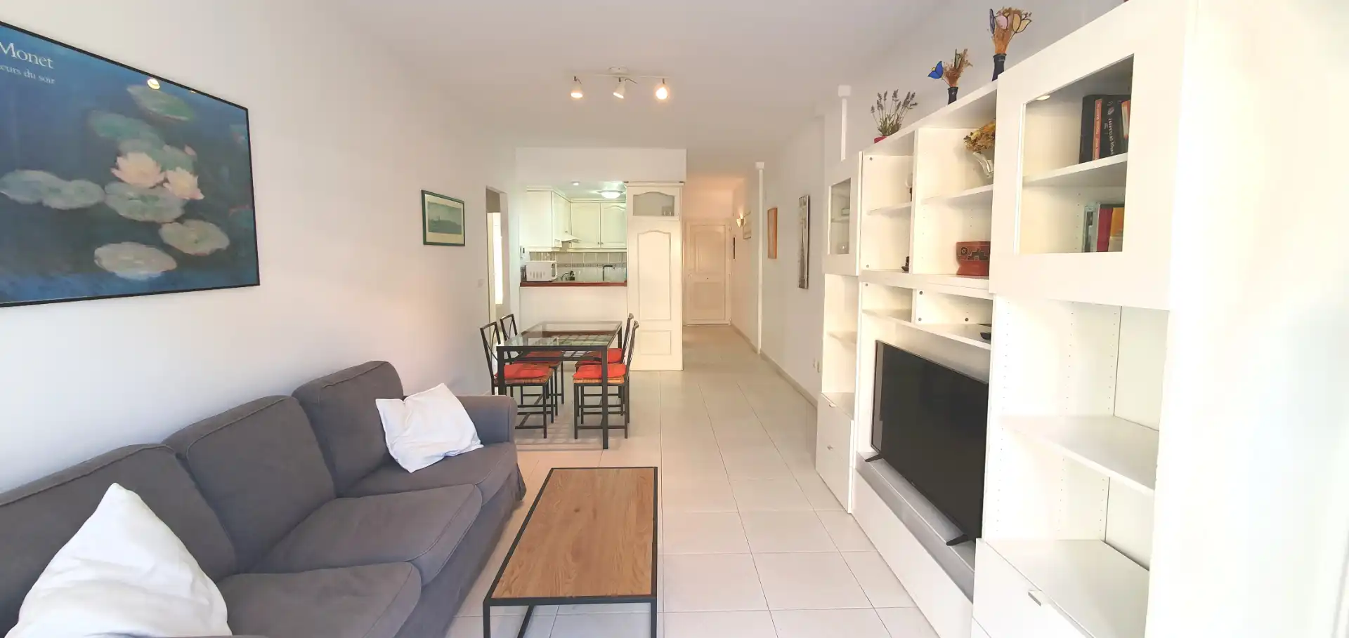 Sala de estar de Apartamento de alquiler en Dénia con Aire acondicionado, Calefacción y Terraza