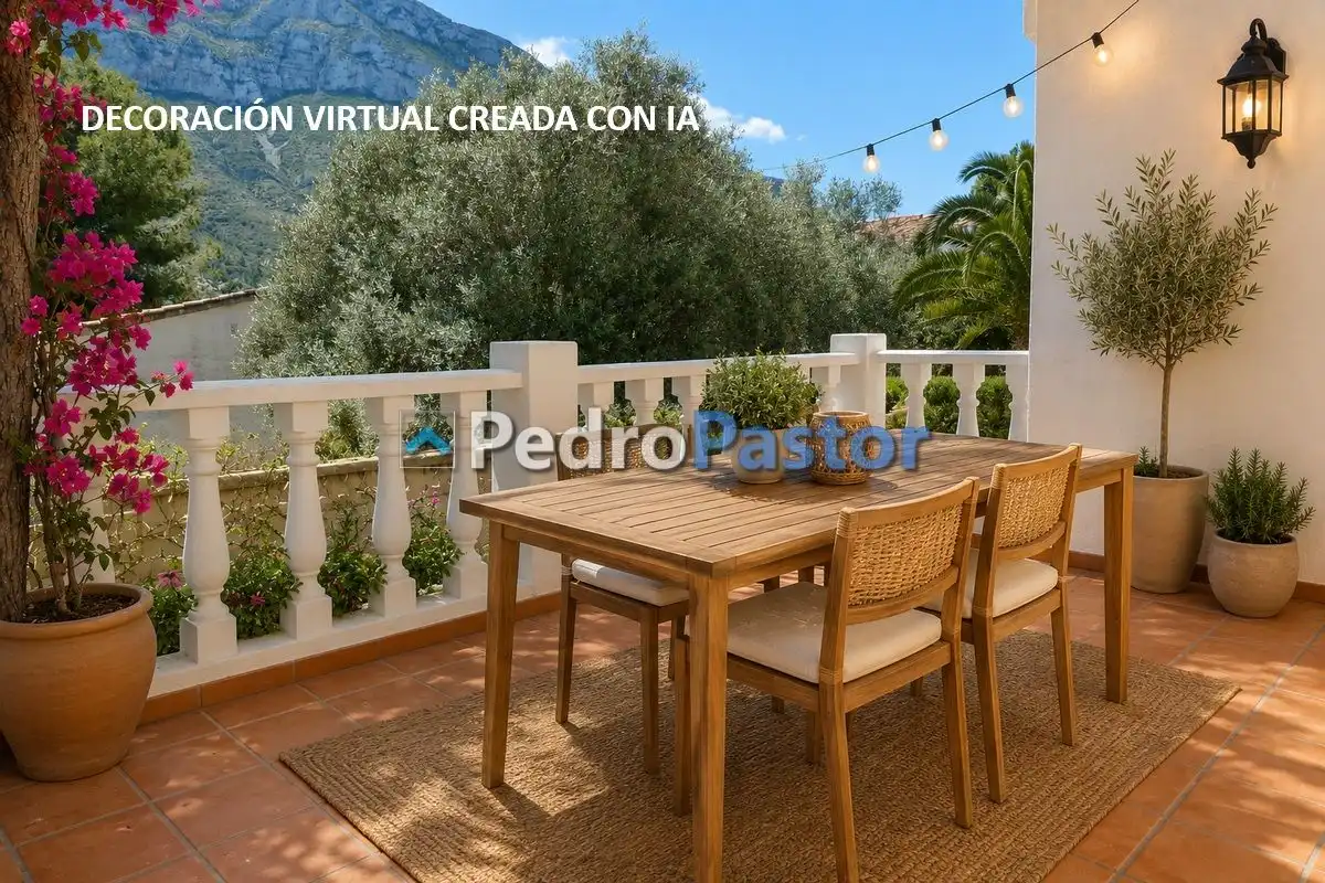 Terraza de Casa o chalet en venta en Dénia con Aire acondicionado, Calefacción y Jardín privado