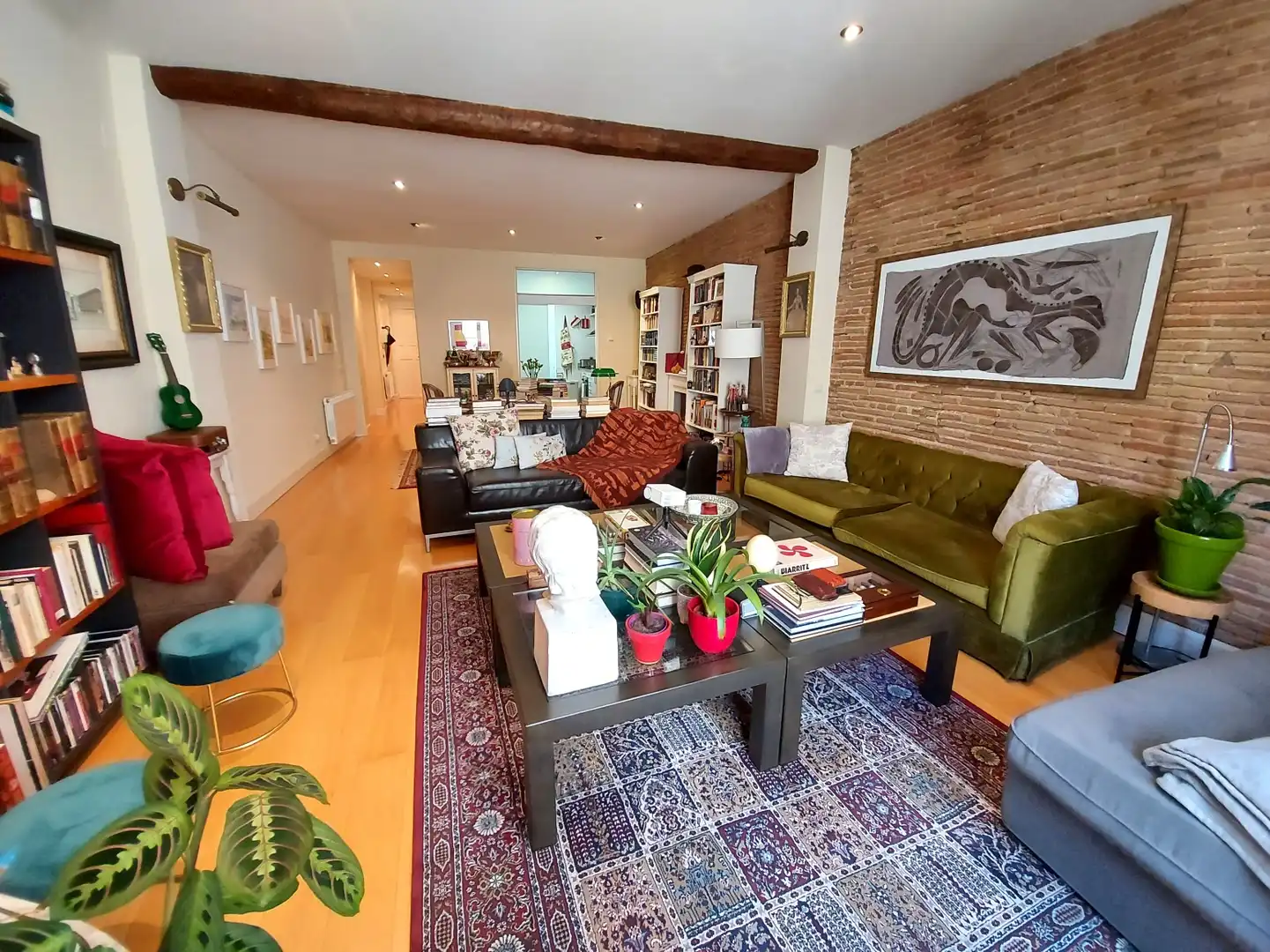 Living room of Flat for sale in  Logroño  with Heating, Parquet flooring and Balcony