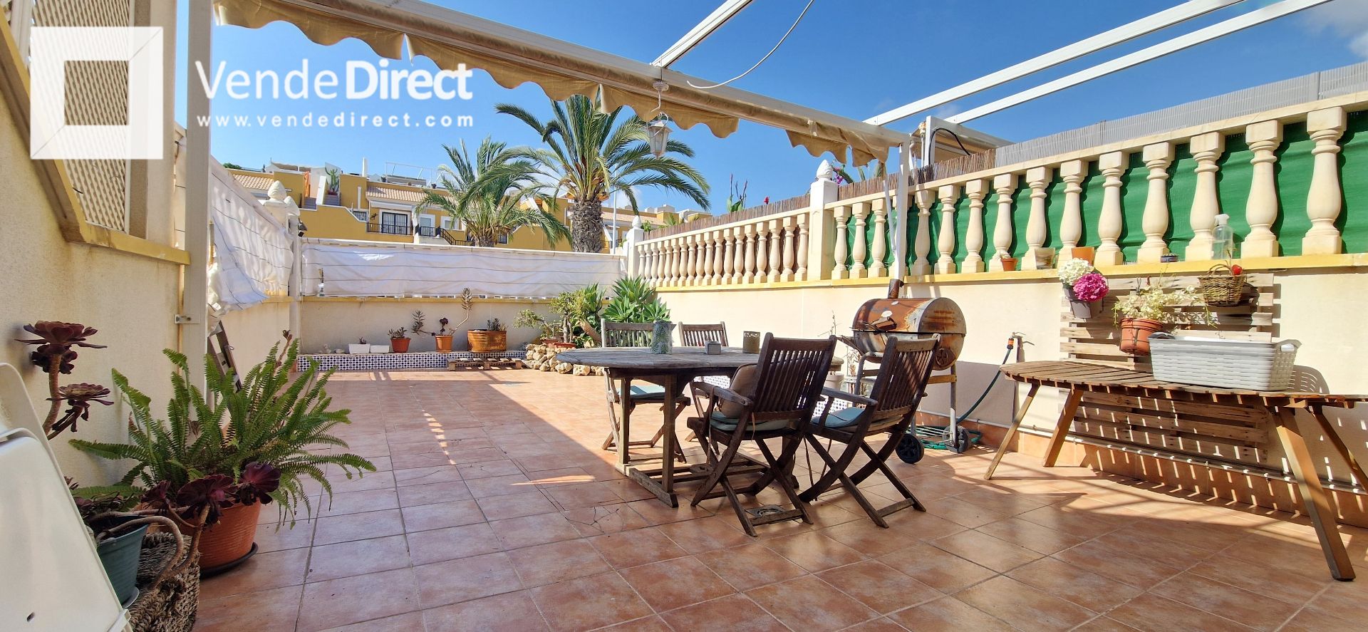 Terrace of Flat for sale in Elche / Elx  with Air Conditioner, Terrace and Furnished