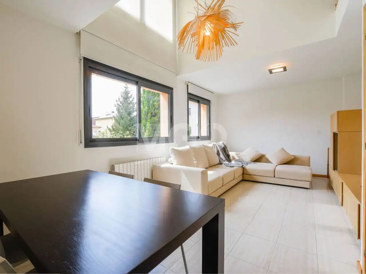 Wohnzimmer von Maisonette zum Verkauf in Calldetenes mit Heizung und Parkett