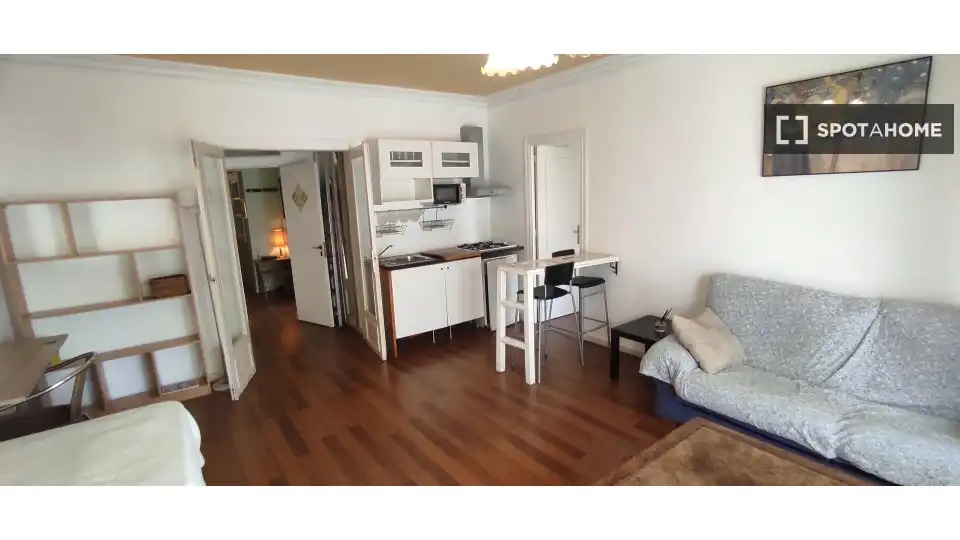 Living room of Flat for rent in Barcelona  with Air Conditioner, Heating and Furnished