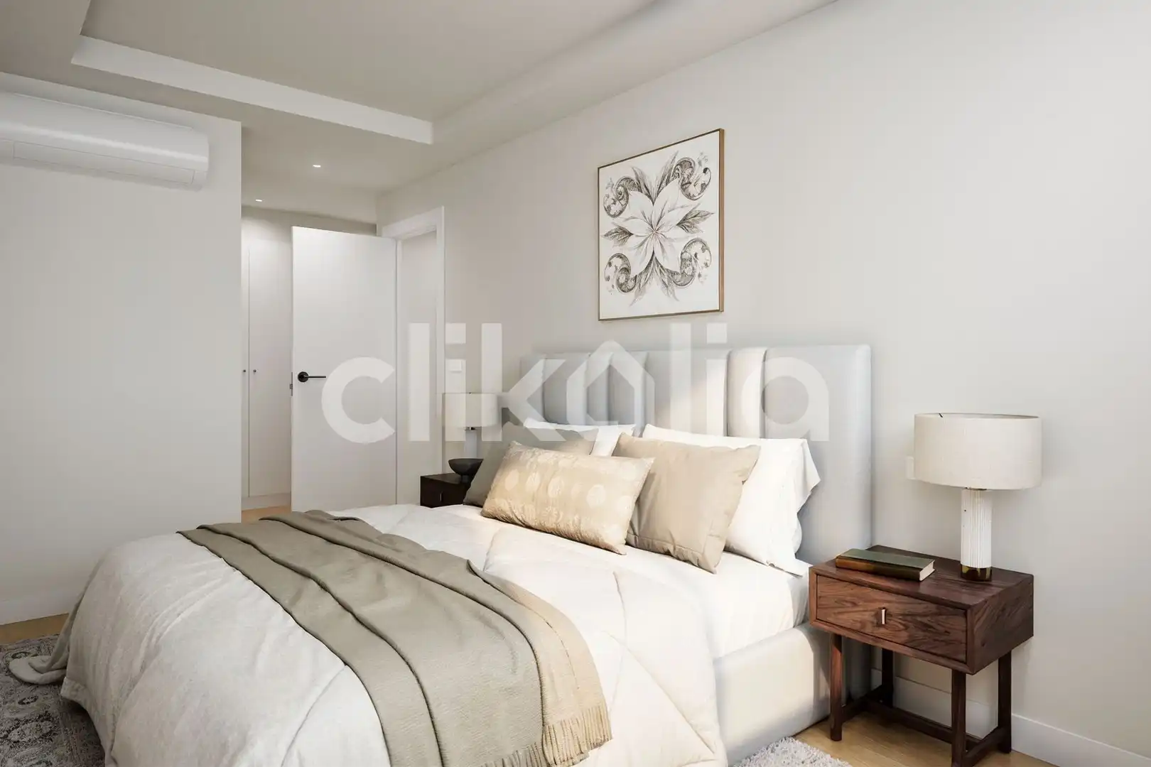 Bedroom of Flat for sale in Madrid  with Air Conditioner and Heating