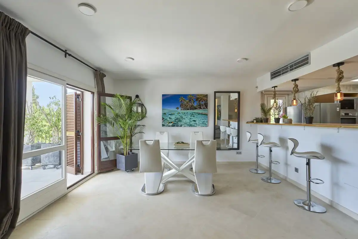 Dining room of Detached homes for sale in Marbella  with Air Conditioner, Private garden and Terrace