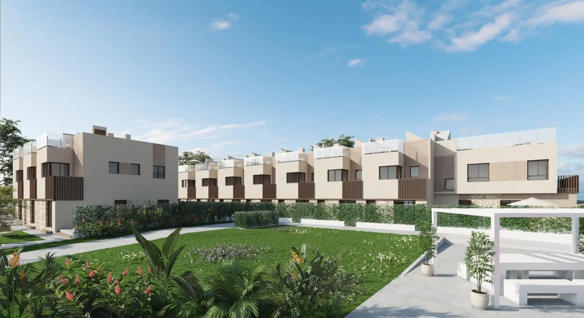 Vista exterior de Casa adosada en venta en Vinaròs con Aire acondicionado, Calefacción y Jardín privado