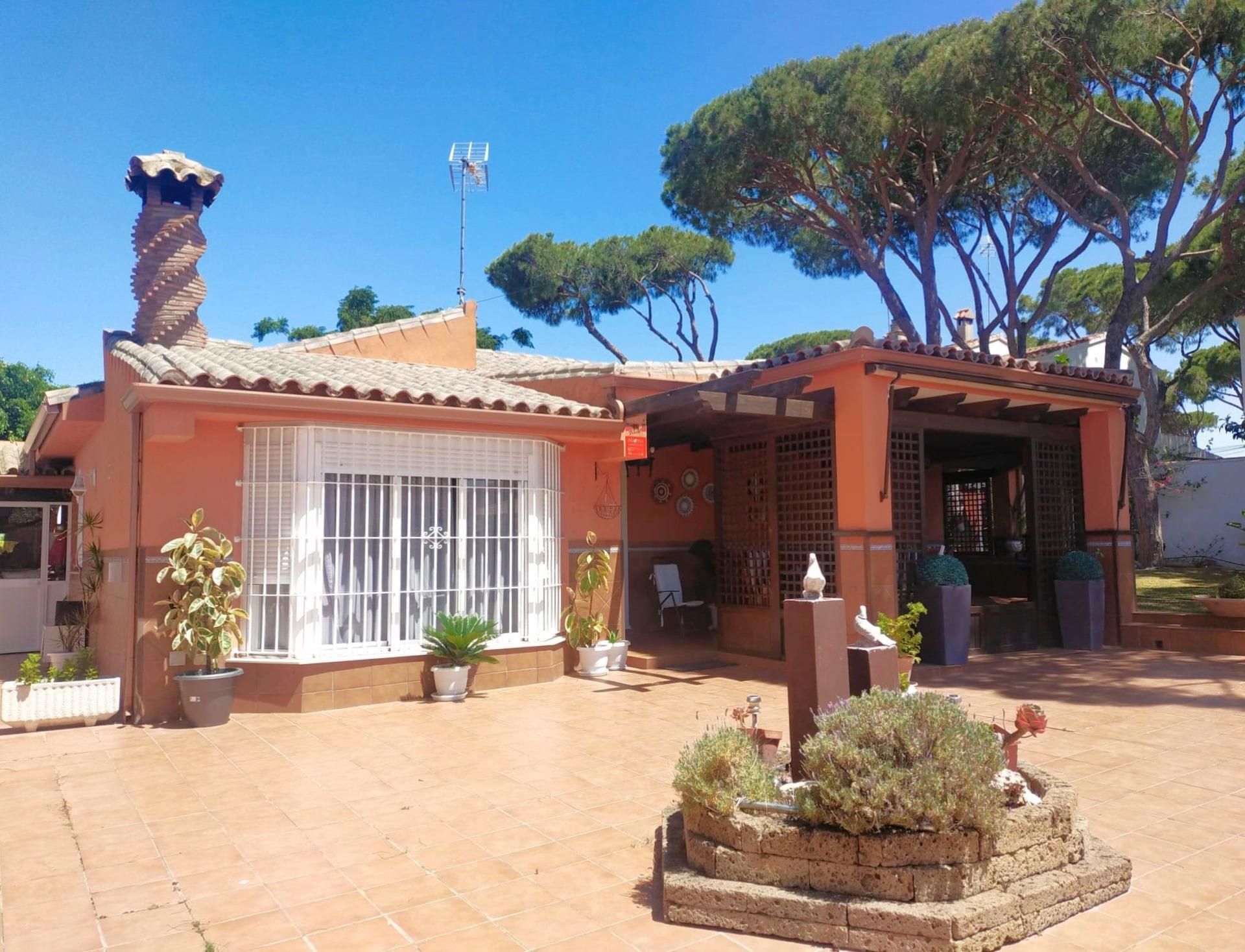 Jardí de Casa o xalet en venda en Chiclana de la Frontera amb Aire condicionat, Jardí privat i Traster