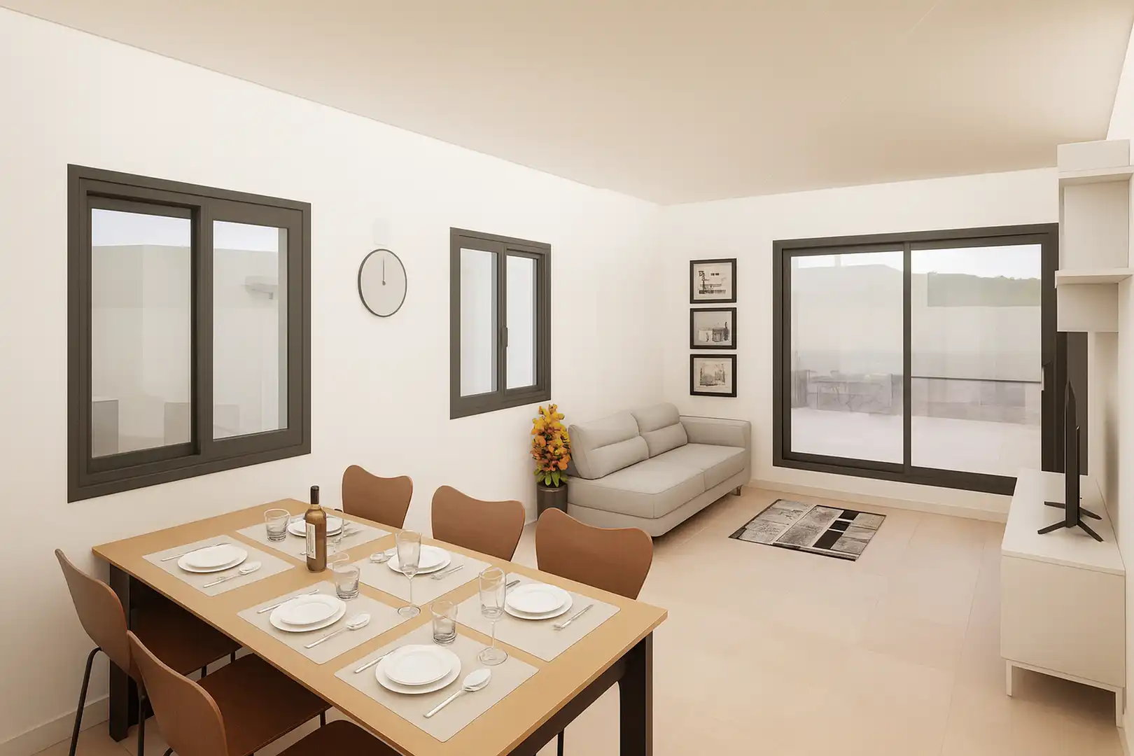 Sala de estar de Piso en venta en Colera con Parquet y Balcón