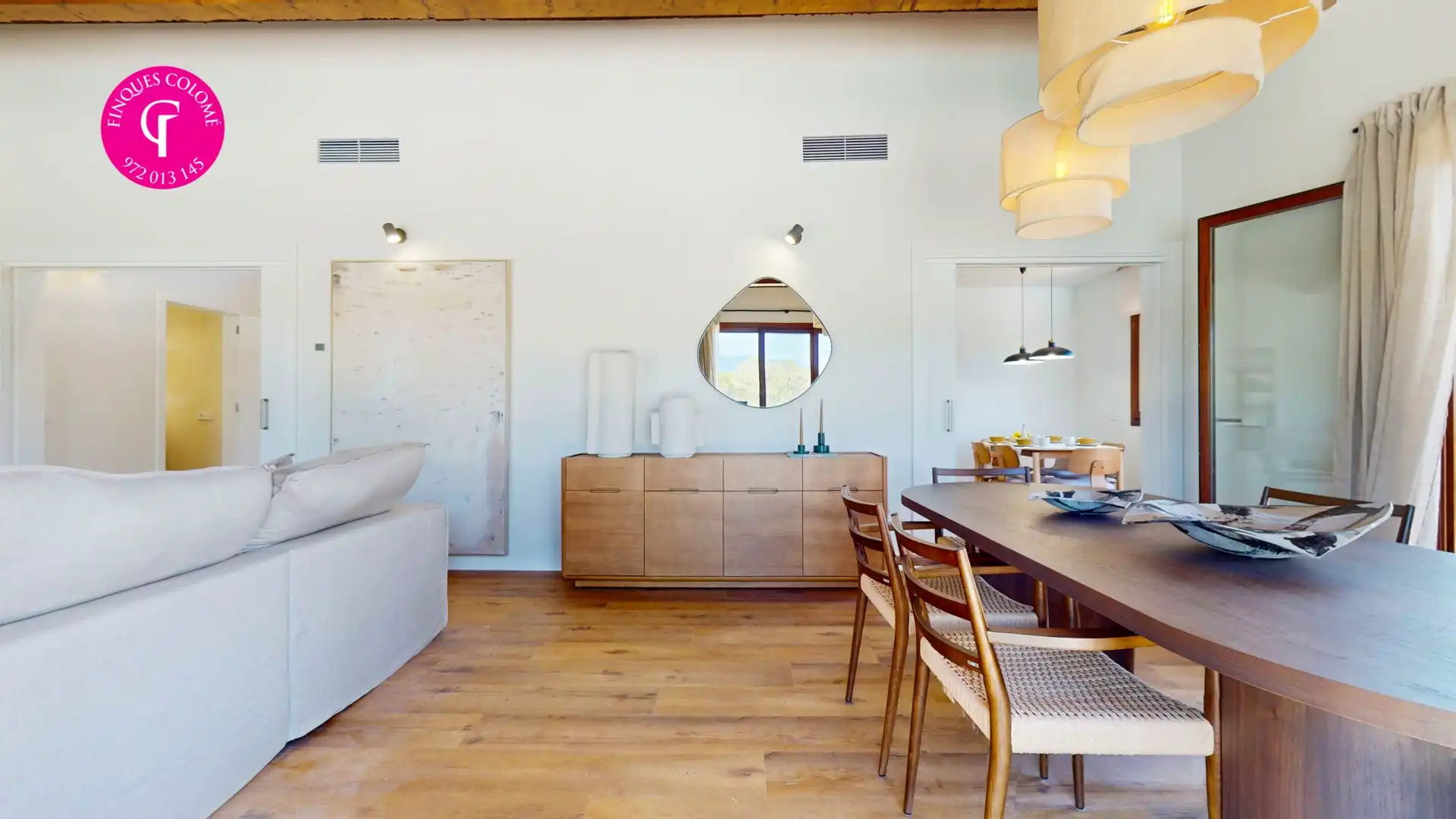 Dining room of Houses for sale in Sant Julià de Ramis  with Air Conditioner, Heating and Terrace