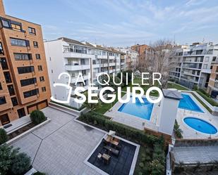 Exterior view of Flat to rent in  Madrid Capital  with Air Conditioner, Heating and Swimming Pool