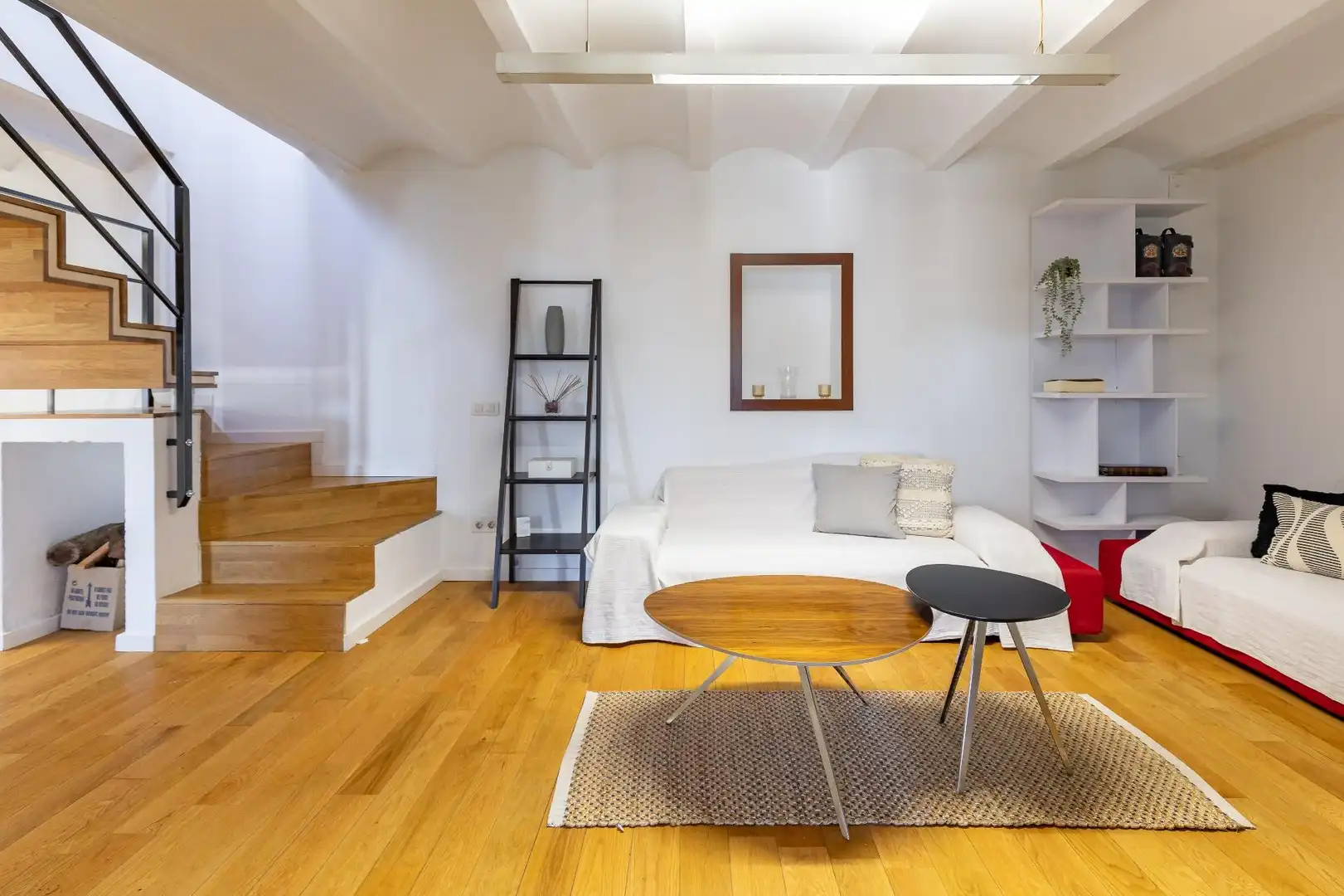 Sala de estar de Casa adosada en venta en Enguera con Calefacción, Terraza y Trastero