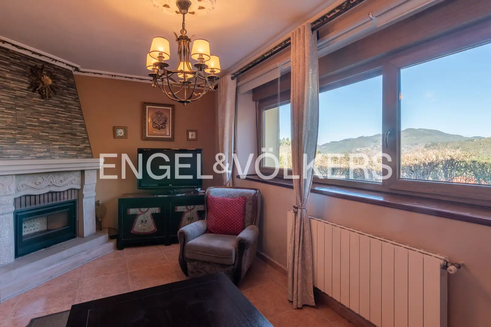 Sala de estar de Casa o chalet en venta en Galdames con Calefacción, Jardín privado y Terraza