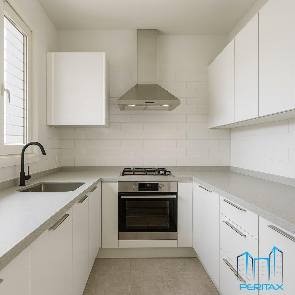 Kitchen of Flat for sale in Sabadell  with Balcony and Alarm