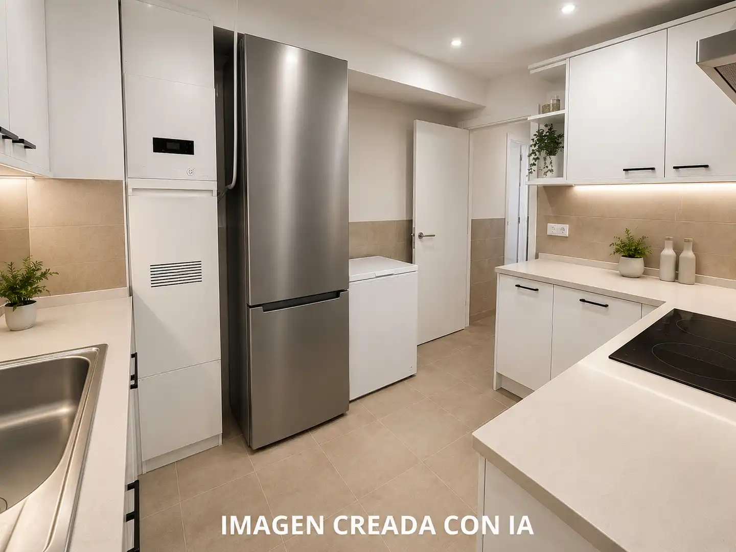 Kitchen of Flat for sale in Cornellà de Llobregat  with Balcony