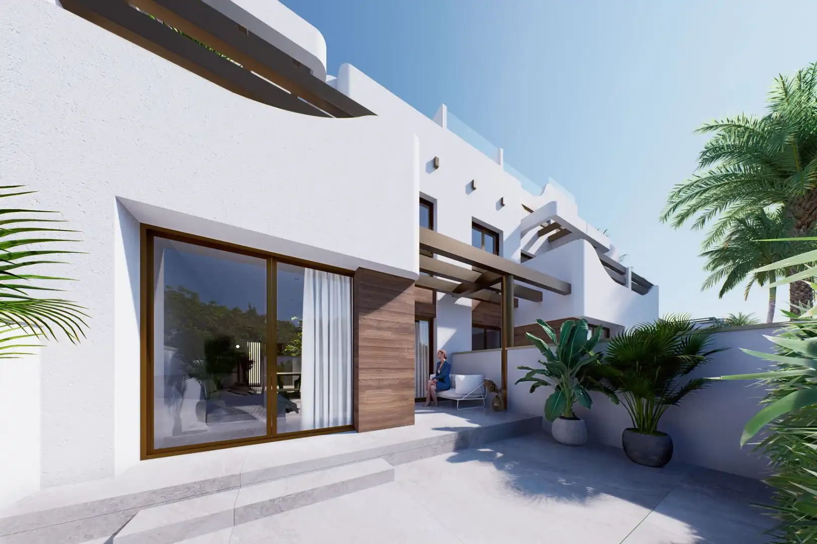 Vista exterior de Apartamento en venta en Pilar de la Horadada con Terraza, Amueblado y Piscina comunitaria