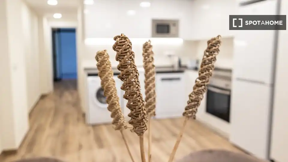 Cocina de Piso de alquiler en Valencia con Aire acondicionado, Calefacción y Amueblado