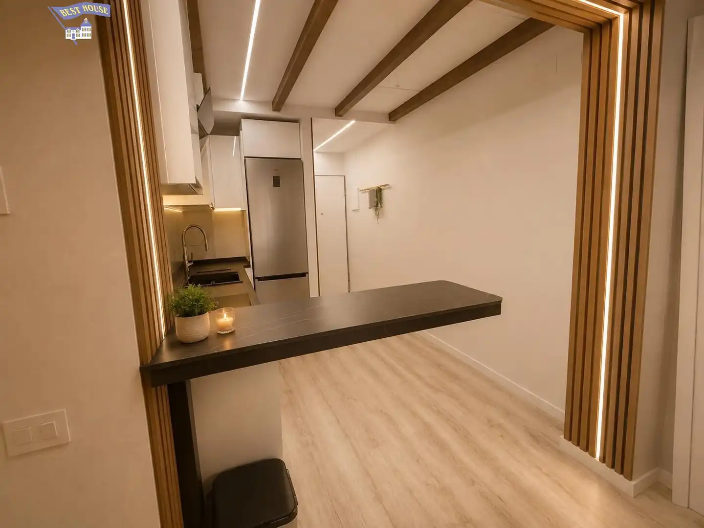 Cocina de Apartamento en venta en Mollet del Vallès con Aire acondicionado, Calefacción y Parquet
