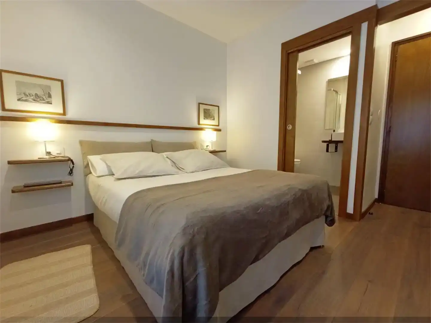 Schlafzimmer von Wohnung zur Miete in Vielha e Mijaran mit Privatgarten, Parkett und Abstellraum