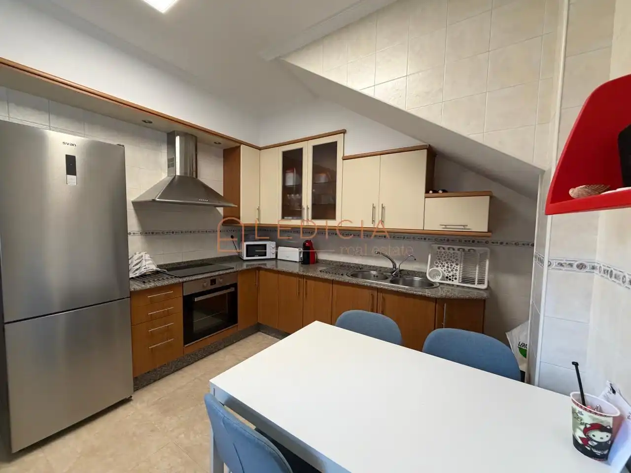 Cocina de Casa o chalet de alquiler en Cangas  con Calefacción, Jardín privado y Parquet