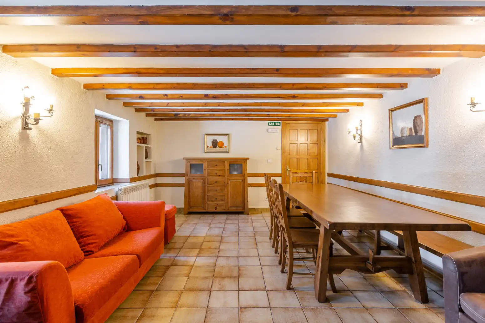 Comedor de Casa o chalet en venta en Lónguida / Longida con Calefacción, Jardín privado y Amueblado