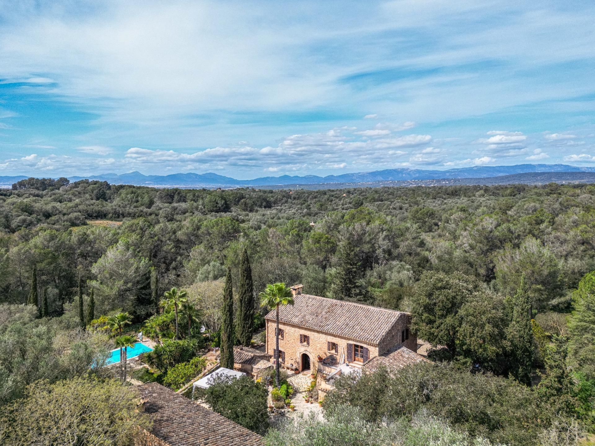 Exterior view of Country house for sale in Algaida  with Air Conditioner, Heating and Private garden