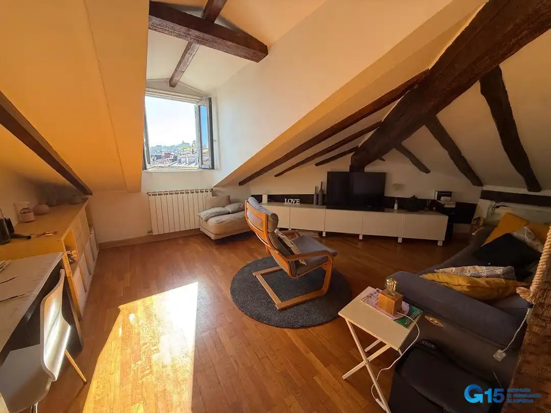 Sala de estar de Ático en venta en Donostia - San Sebastián  con Calefacción y Amueblado