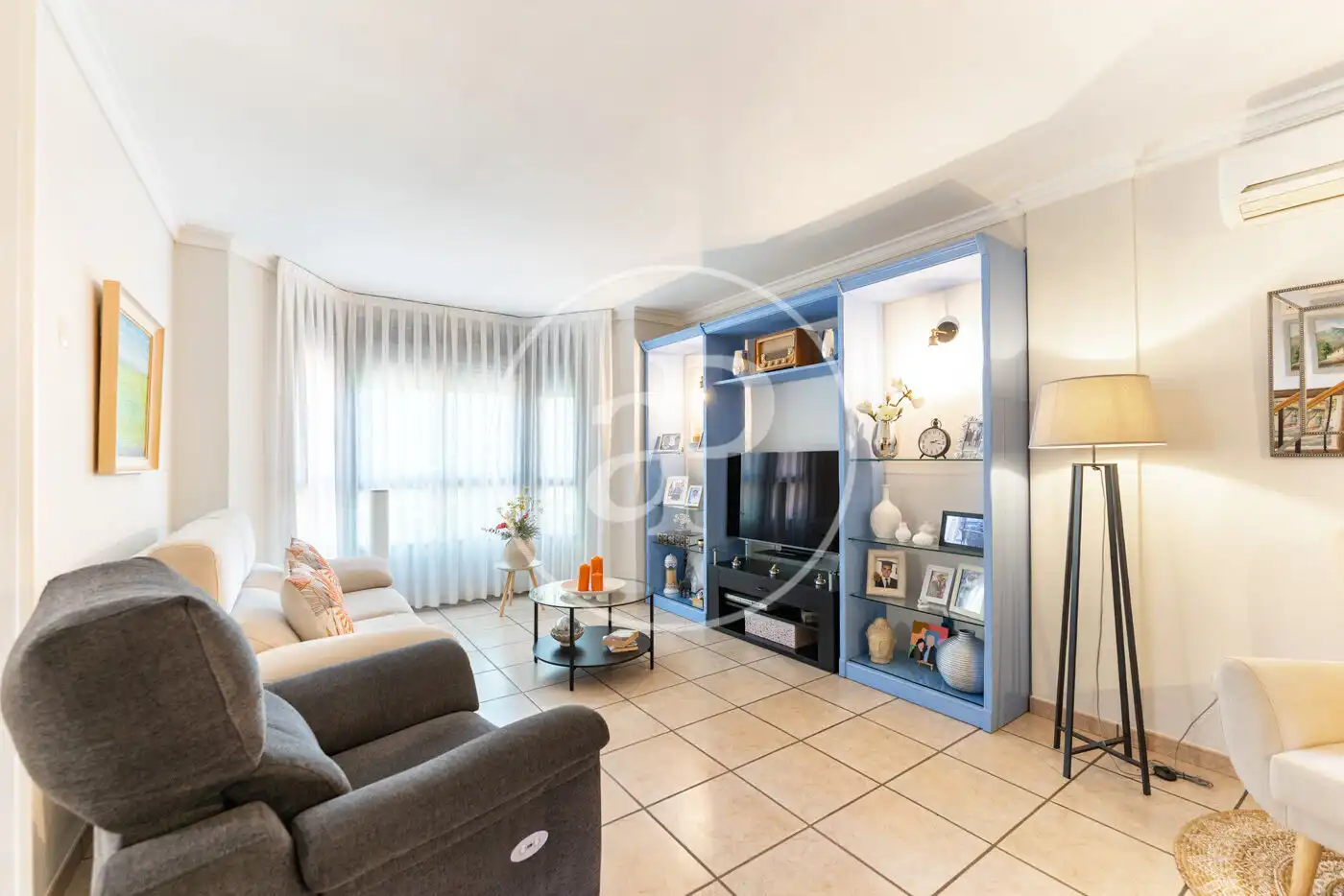 Sala de estar de Casa adosada en venta en  Palma de Mallorca con Aire acondicionado, Calefacción y Jardín privado