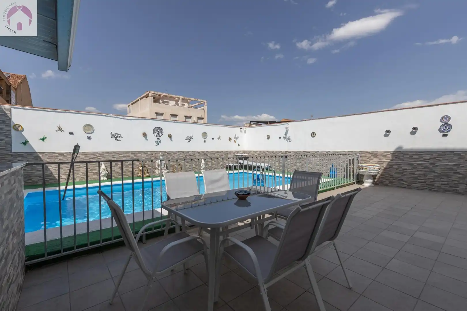 Terrassa de Casa o xalet en venda en Láchar amb Aire condicionat, Calefacció i Piscina