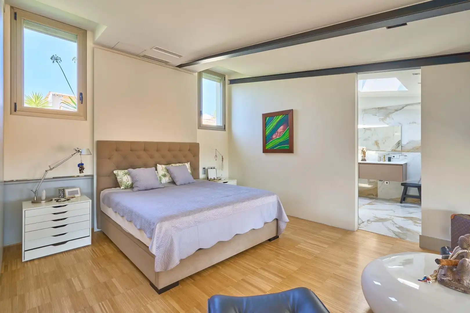 Bedroom of Houses for sale in  Palma de Mallorca  with Air Conditioner, Heating and Parquet flooring
