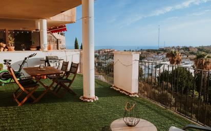 Terrasse von Wohnungen zum verkauf in Mijas mit Klimaanlage, Terrasse und Schwimmbad