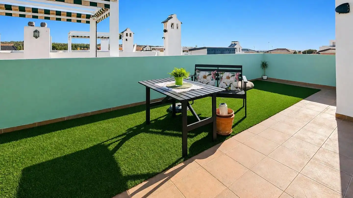 Terraza de Casa adosada en venta en Santa Pola con Aire acondicionado, Jardín privado y Terraza