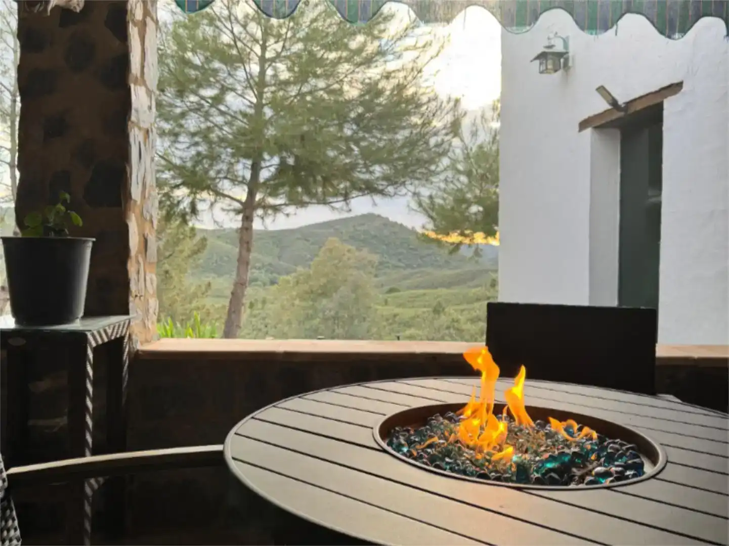 Terraza de Finca rústica en venta en El Madroño con Aire acondicionado, Jardín privado y Parquet