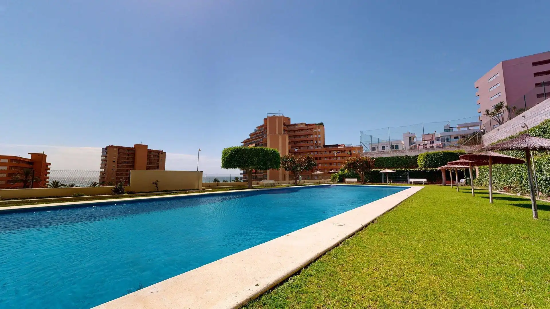 Piscina de Apartament de lloguer en Elche / Elx amb Aire condicionat, Calefacció i Jardí privat