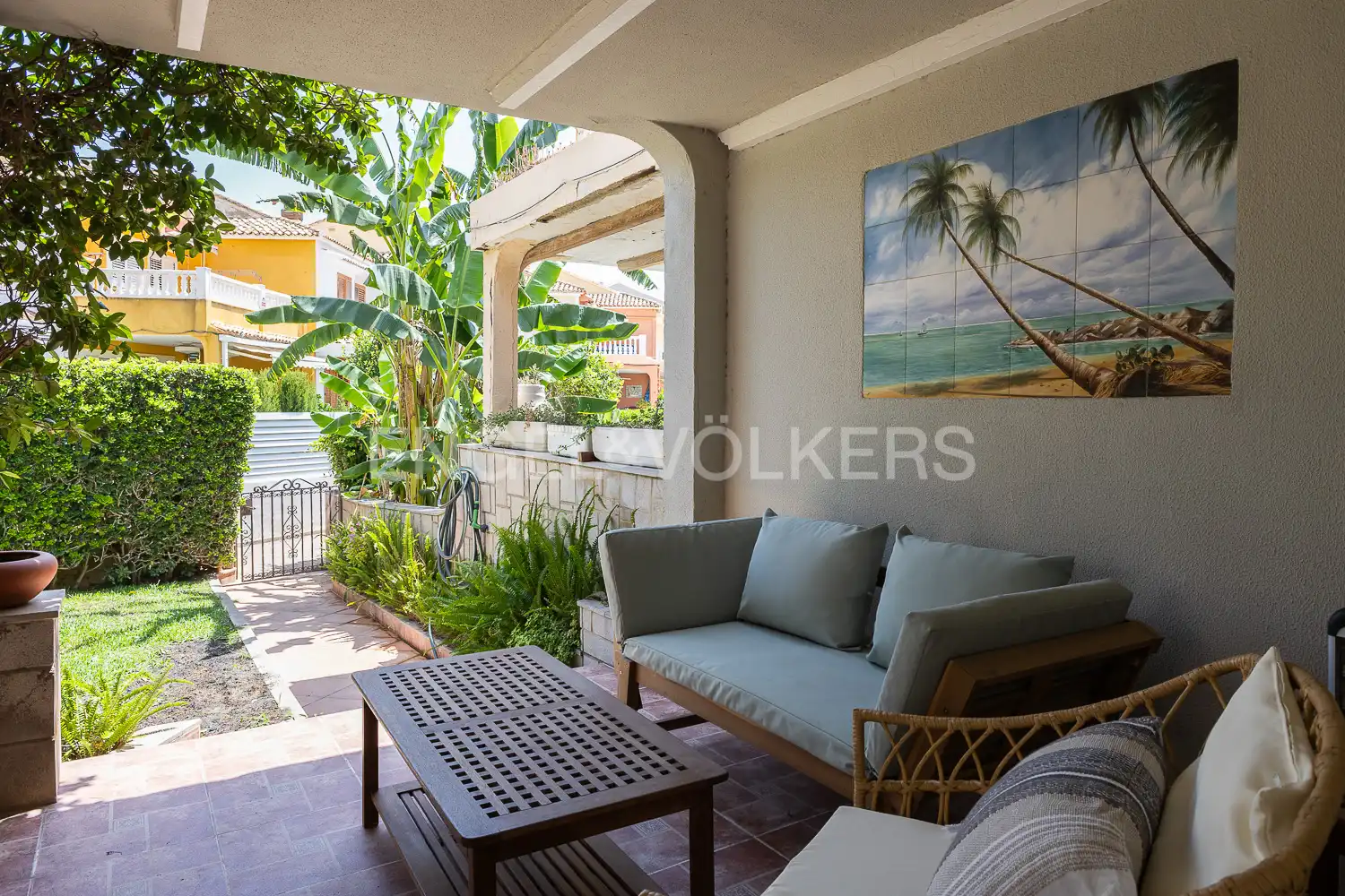 Terrace of Houses for sale in El Puig de Santa Maria  with Air Conditioner, Heating and Private garden