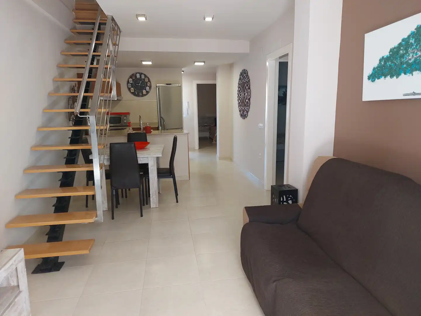 Sala d'estar de Dúplex en venda en Moncofa amb Calefacció, Terrassa i Moblat