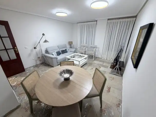 Living room of Flat for rent in Huelva  with Air Conditioner, Heating and Furnished