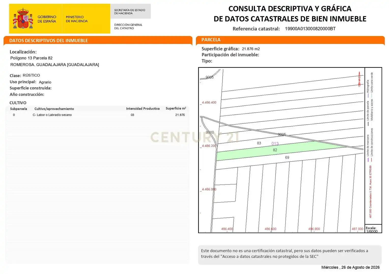 Vista exterior de Terreno en venta en Valdarachas
