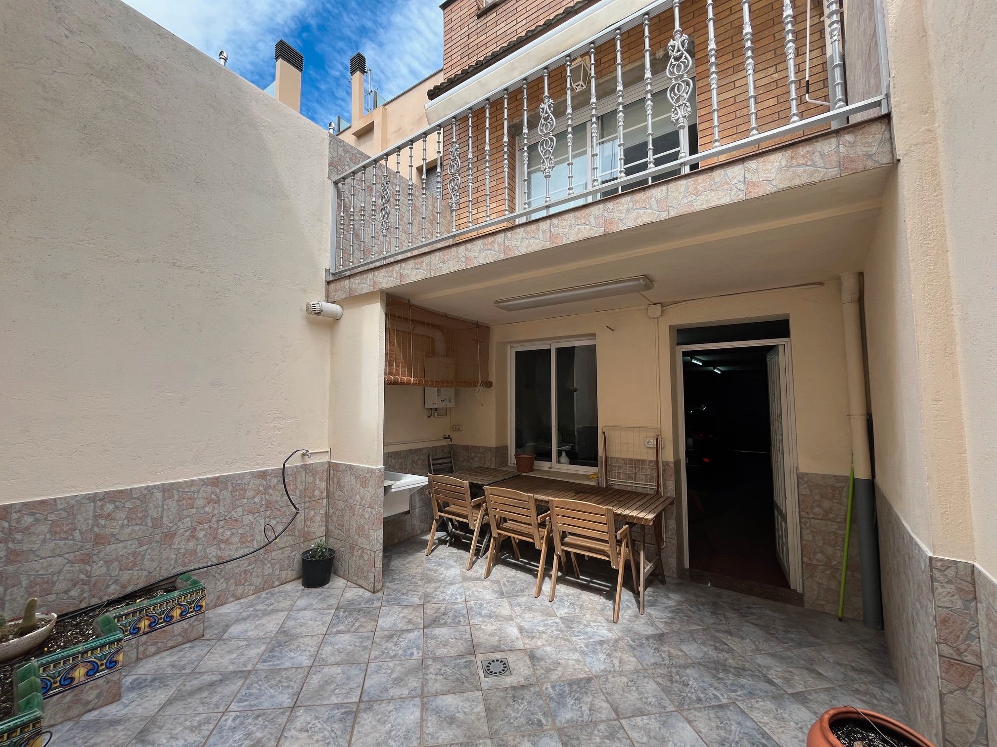 Garden of House or chalet for sale in  Barcelona Capital  with Air Conditioner, Parquet flooring and Terrace