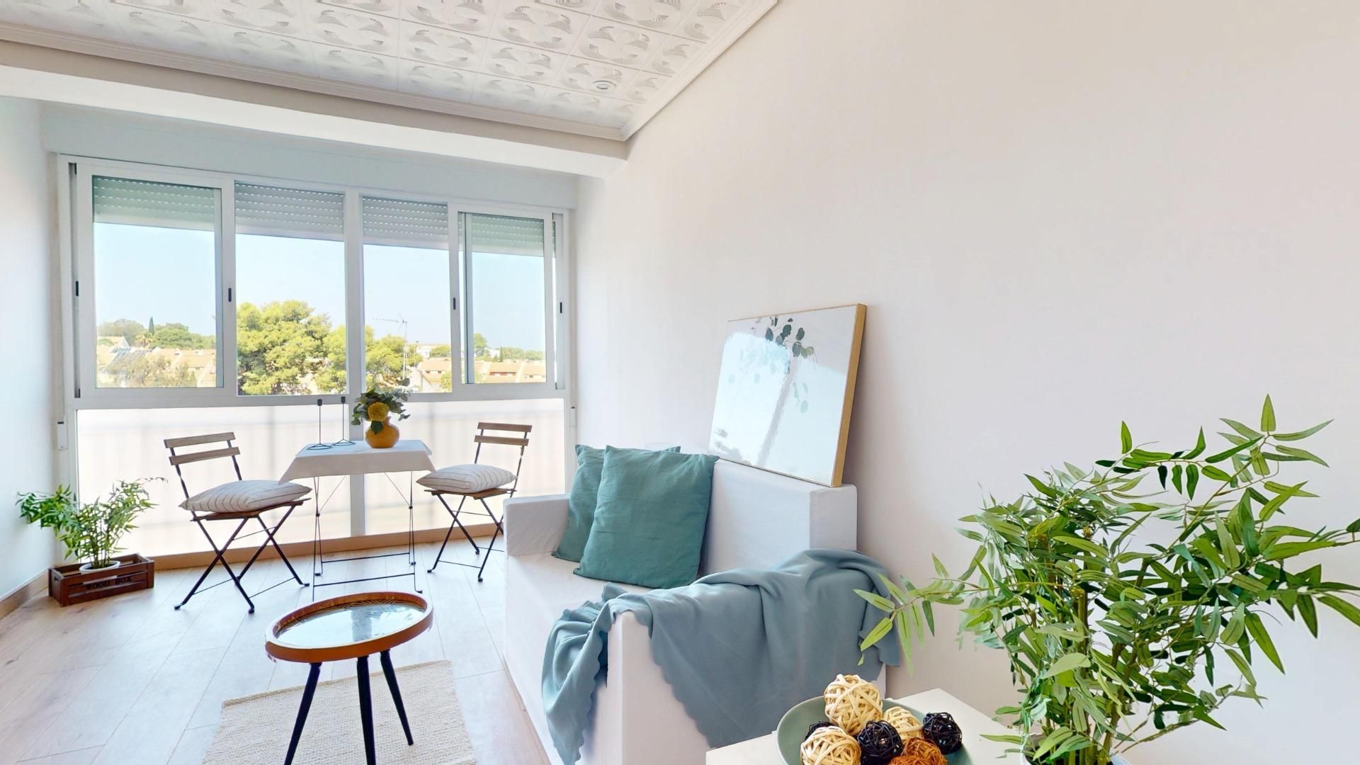 Sala d'estar de Pis en venda en Godella amb Parquet