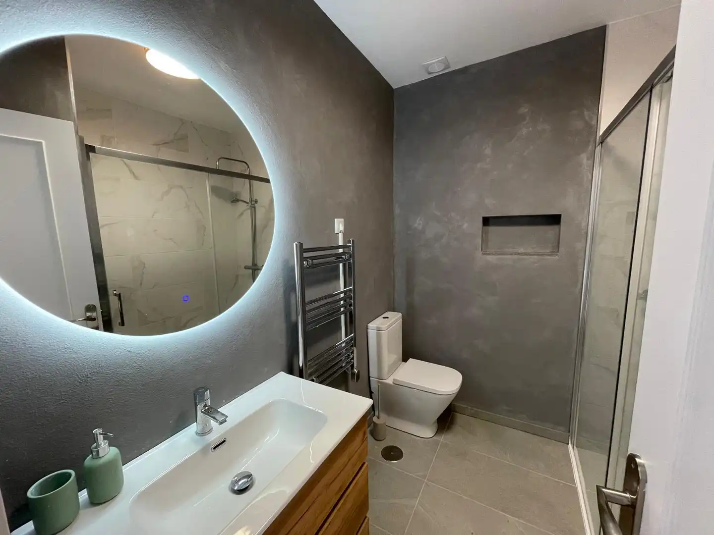 Badezimmer von Maisonette zum Verkauf in Mijas mit Klimaanlage, Terrasse und Möbliert