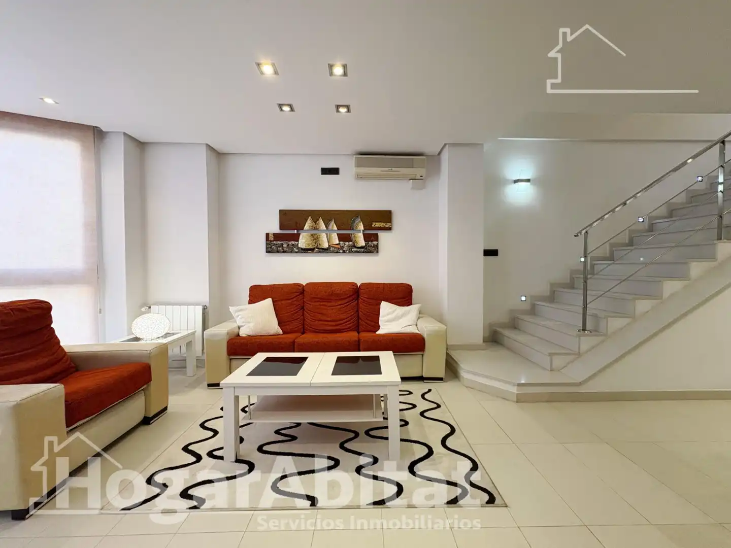 Sala d'estar de Casa o xalet en venda en Cullera amb Aire condicionat, Terrassa i Traster