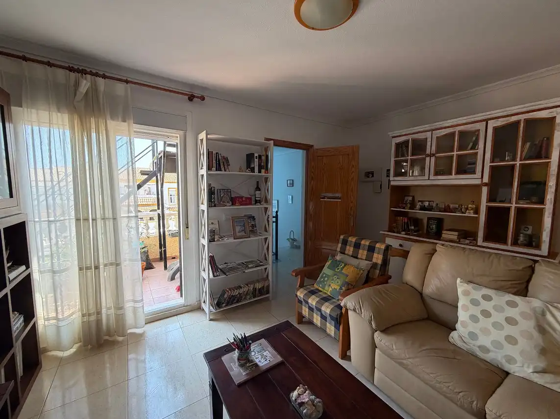 Living room of Houses for sale in Santa Pola  with Terrace, Furnished and Balcony