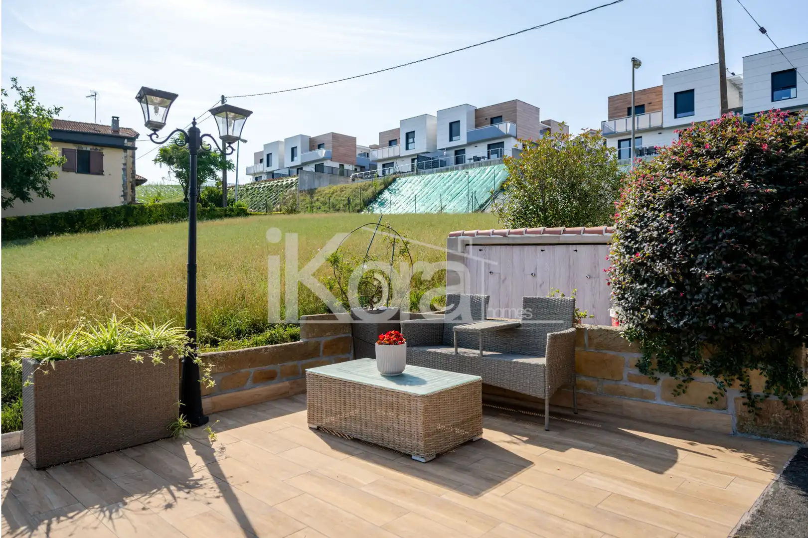 Terrassa de Casa o xalet en venda en Lasarte-Oria amb Calefacció, Jardí privat i Parquet