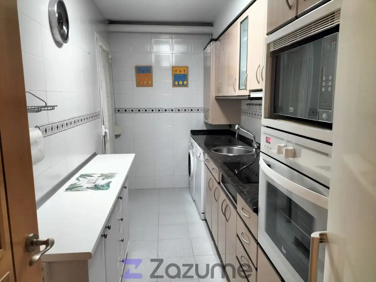 Cocina de Piso de alquiler en Zaragoza con Aire acondicionado, Calefacción y Parquet