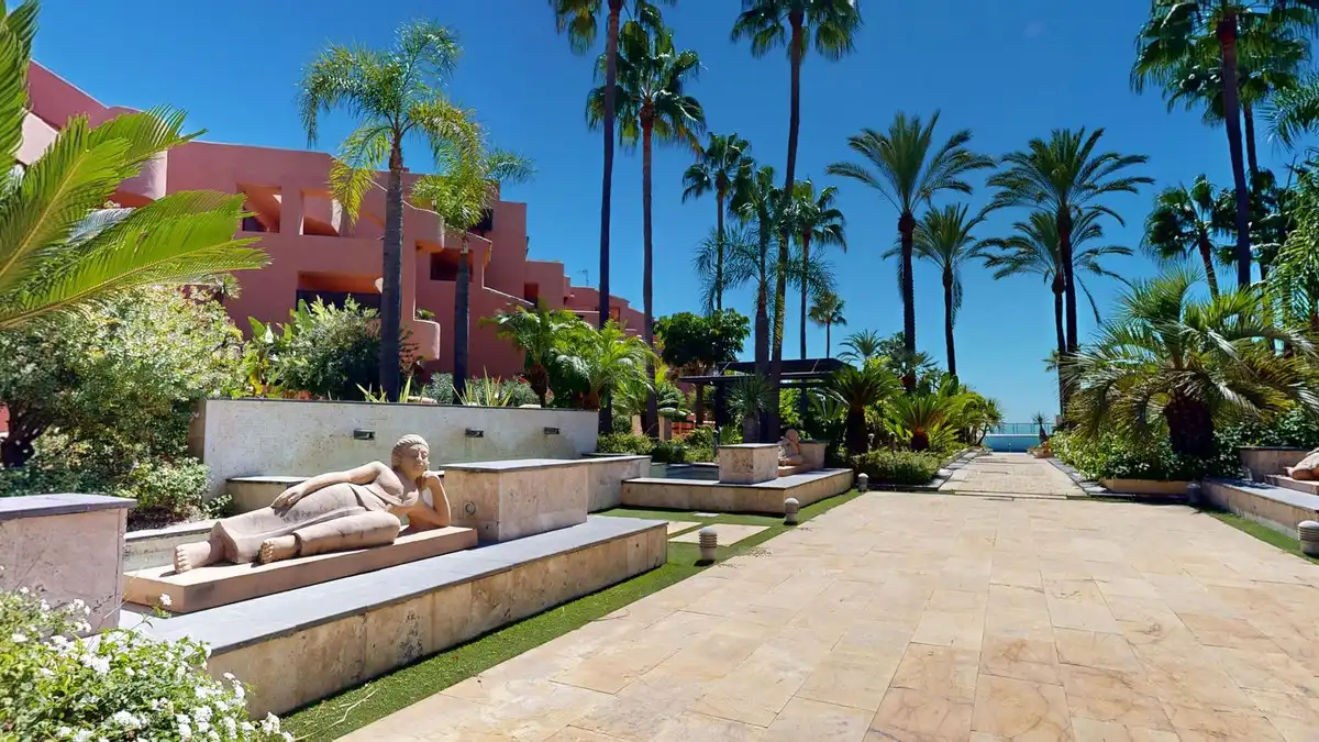 Terrace of Flat for sale in Estepona  with Air Conditioner, Heating and Terrace