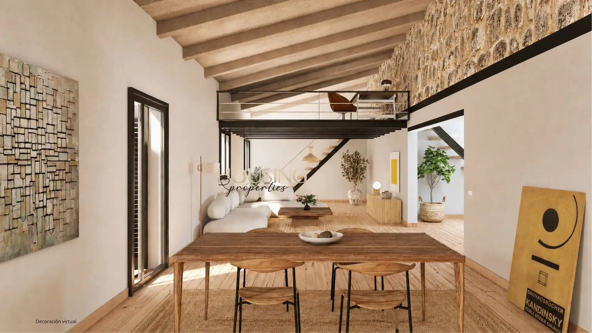 Sala d'estar de Loft en venda en  Palma de Mallorca amb Aire condicionat i Terrassa