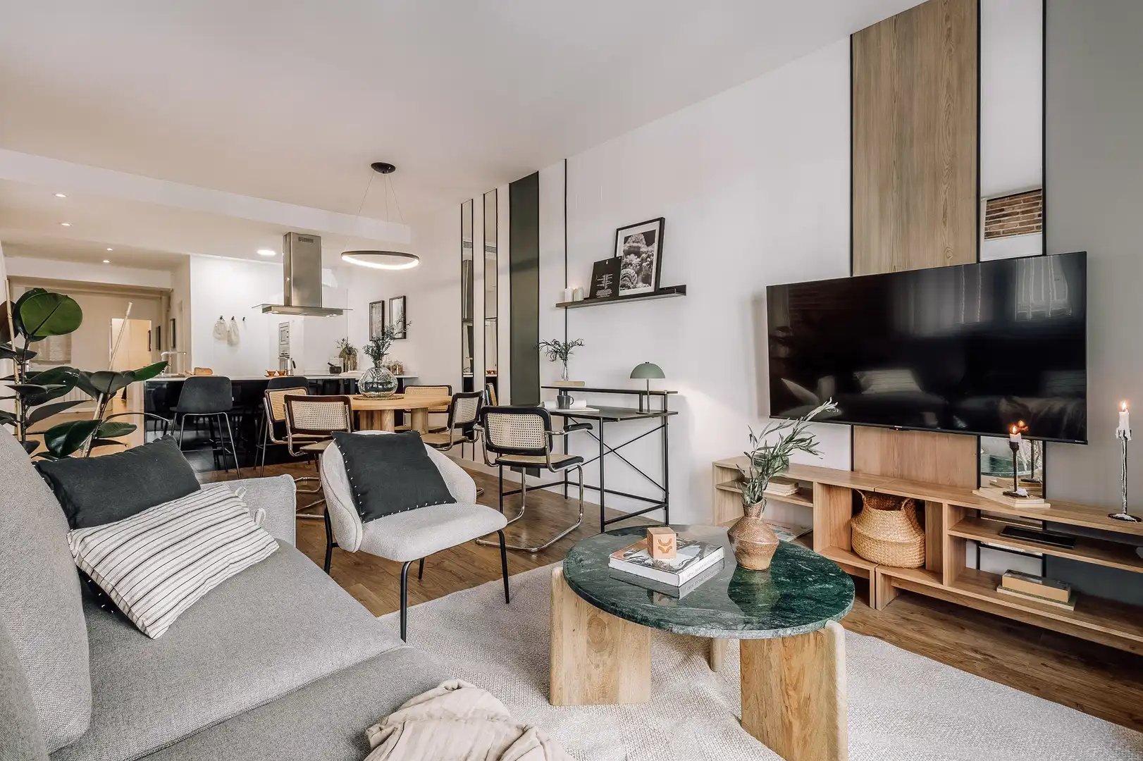 Sala d'estar de Apartament de lloguer en Madrid amb Aire condicionat, Calefacció i Moblat