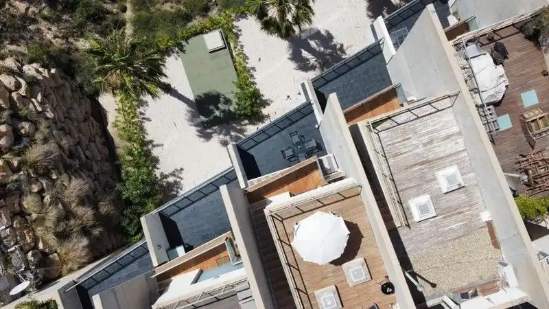 Außenansicht von Maisonette zur Miete in Calpe / Calp mit Klimaanlage, Heizung und Terrasse
