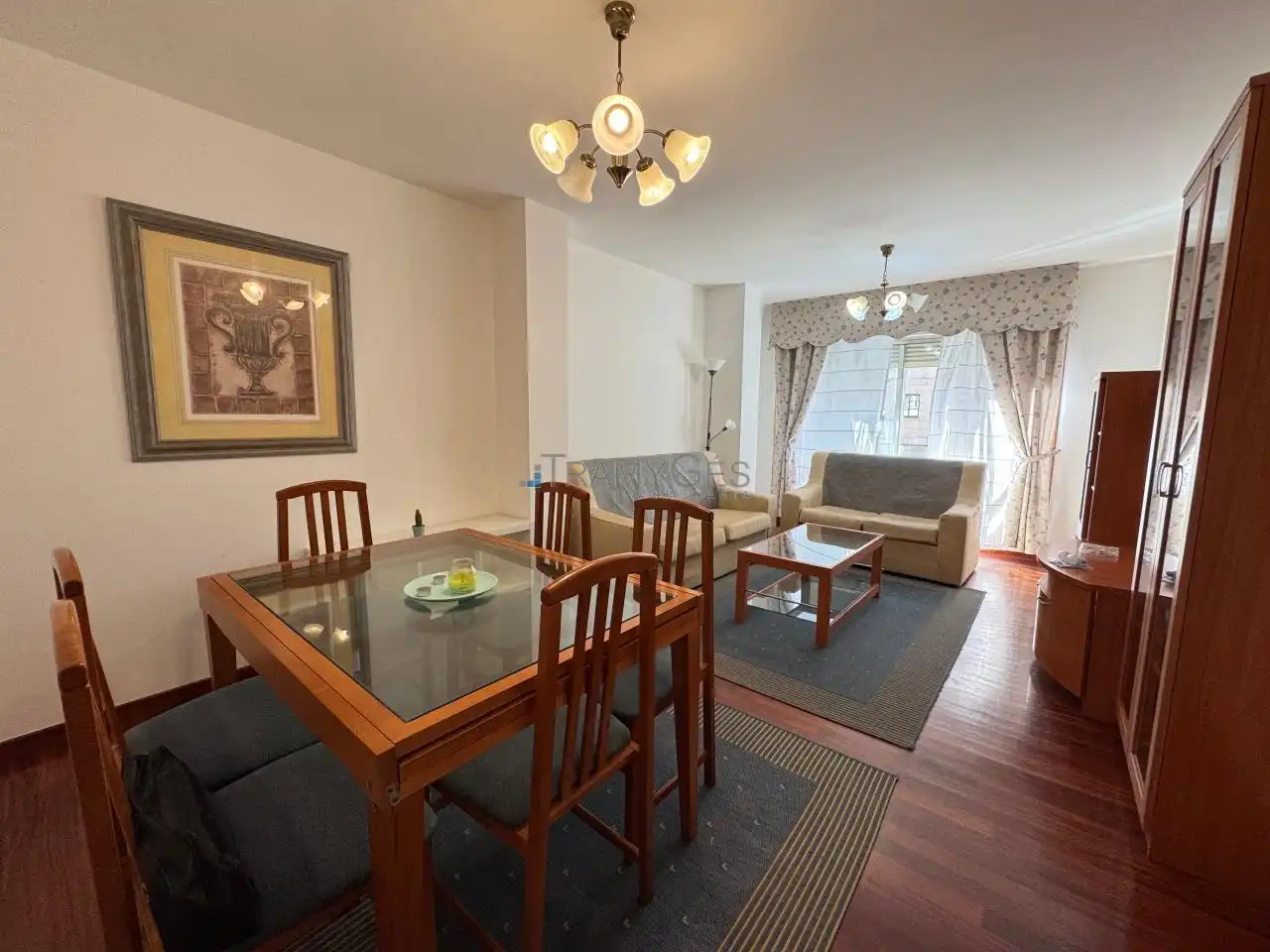Dining room of Flat for sale in Vigo   with Heating, Parquet flooring and Storage room